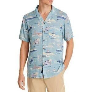 FAHERTY Short Sleeve Kona Camp Shirt Sz Small